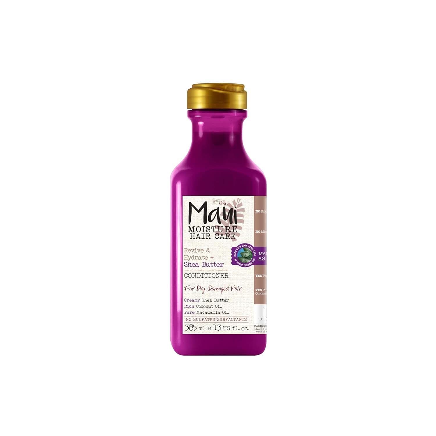 Maui Moisture Revive & Hydrate + Beurre de karité, shampoing ou après-shampooing, 385 ml Douche et bain Naty Shop Après-shampooing