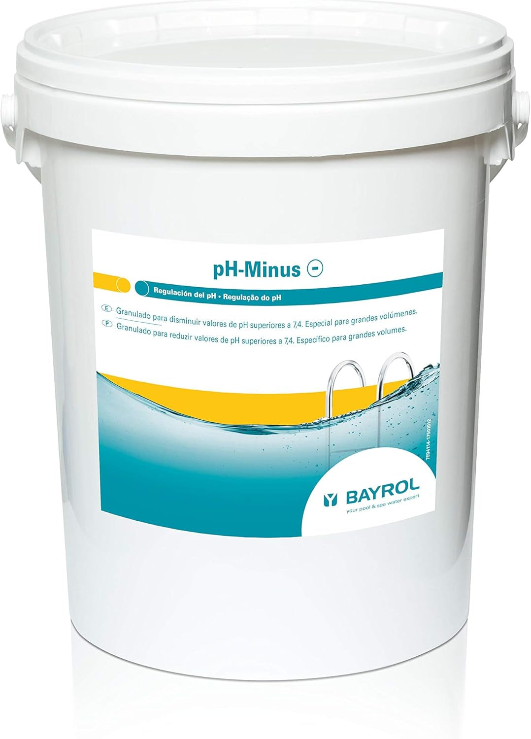 BAYROL e-pH-Minus granulés 6 kg - réduit rapidement et efficacement les niveaux de pH trop élevés dans les piscines - dosage facile directement dans l'eau - avec gobelet doseur - réducteur de pH - réglage du pH pour piscines