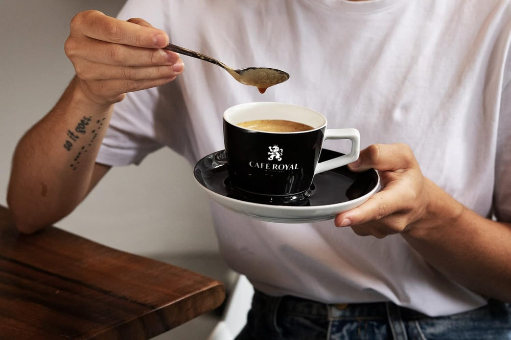 Café Royal Lungo Forte 36 capsules pour machine à café Nespresso - intensité 8/10 - capsules de café certifiées UTZ en aluminium (emballage avec 2)