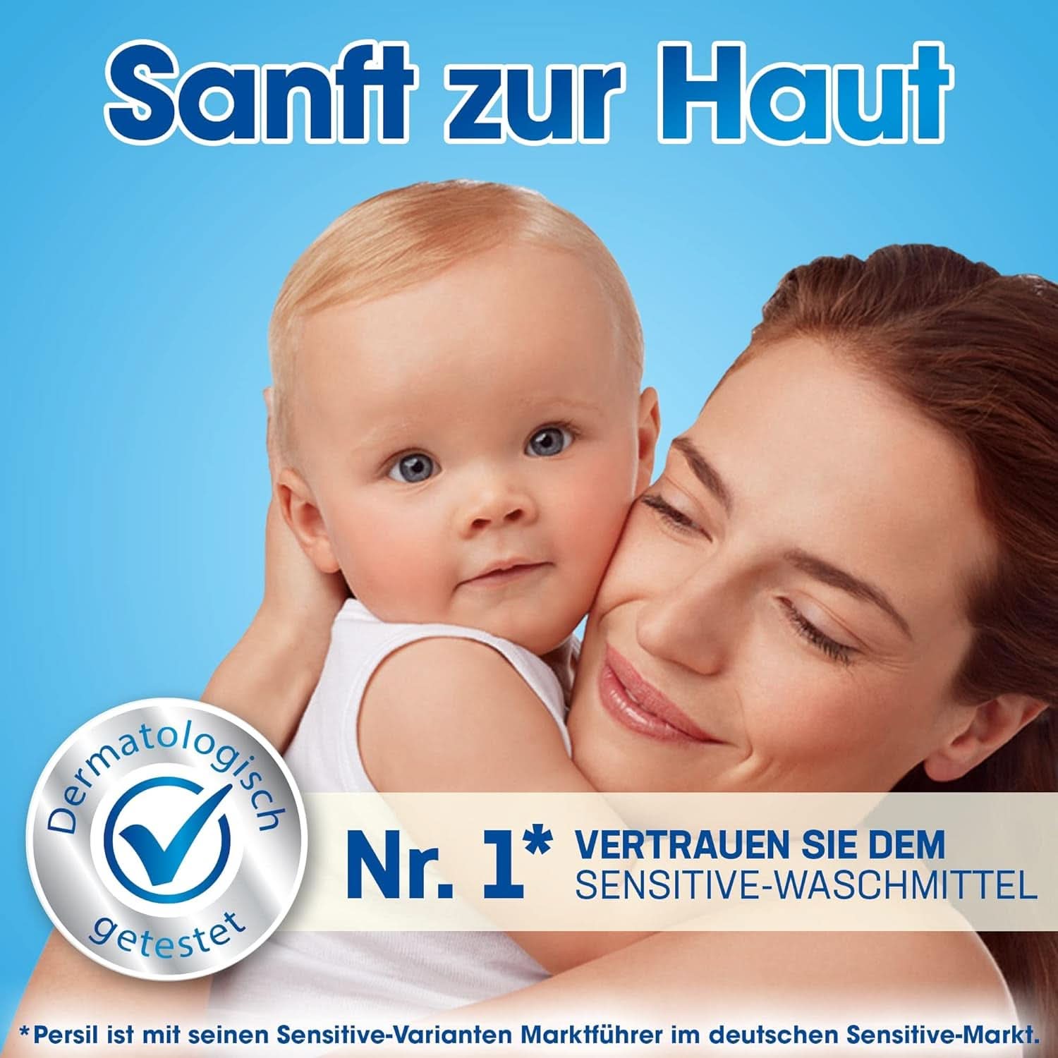 Persil Ultra Concentrate Sensitive Gel (130 lavages), Lessive liquide pour allergies et bébés dans un flacon plus petit pour moins de plastique, Élimine les taches difficiles, Testés dermatologiquement Détergents à lessive Naty Shop