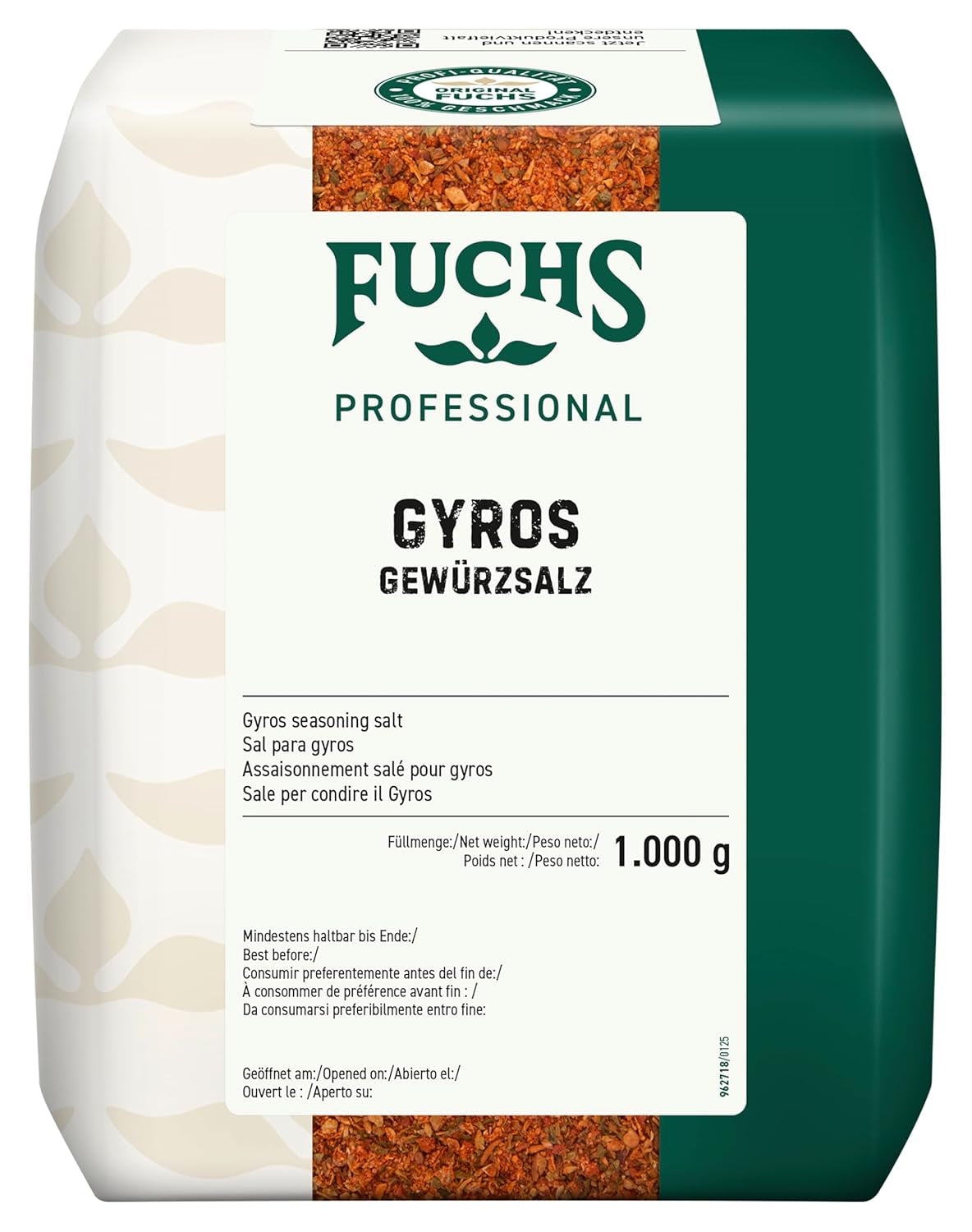 - Gyros Gewürzsalz | Gewürz für griechische Fleisch-Gerichte | Qualité professionnelle pour grossistes | Sac recyclable de 1 kg