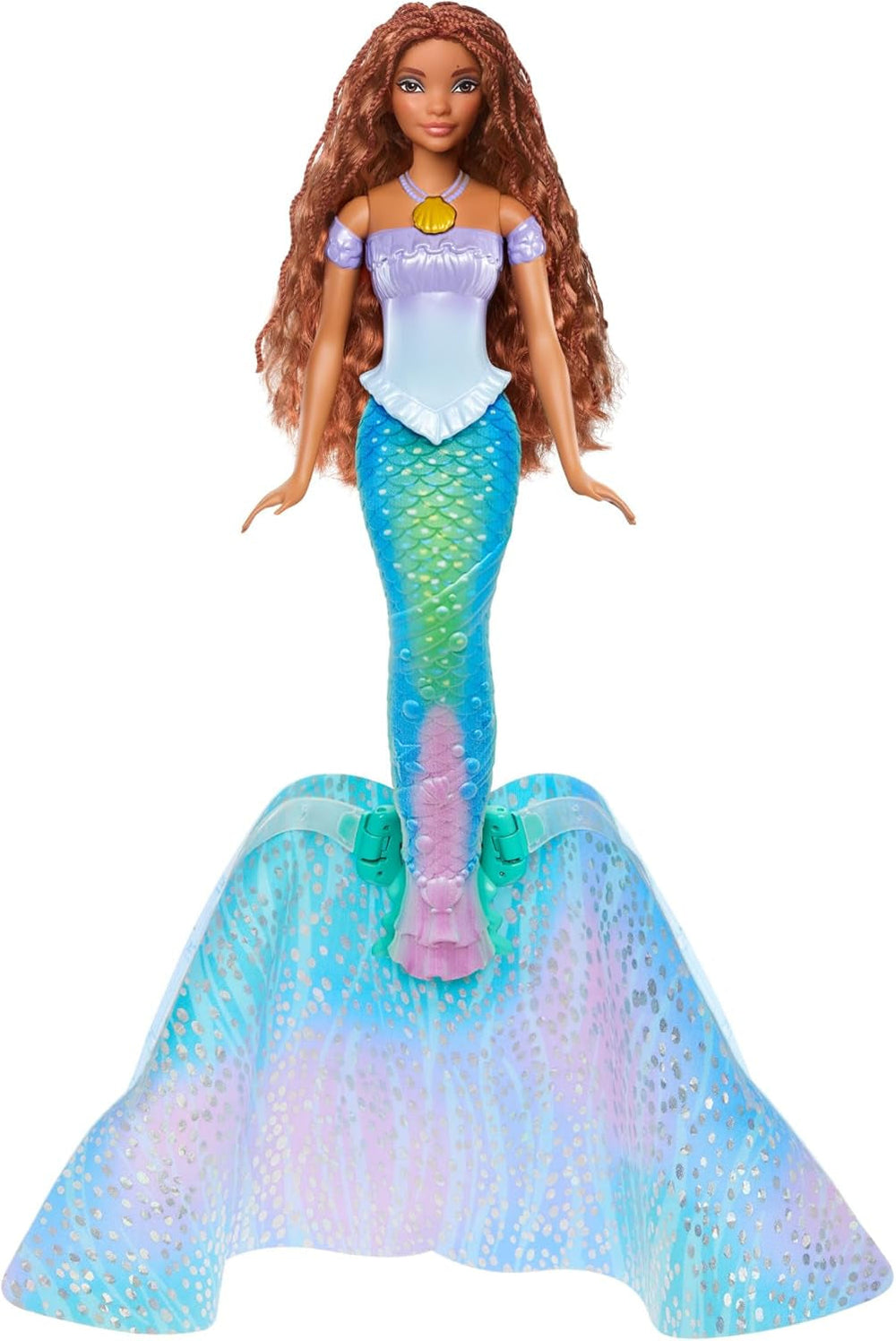 Mattel Disney Princess Ariel Doll, inspirée du film La Petite Sirène, Transformation : Jouet Sirène-Homme, Mobile, Cadeaux Disney, Jouets de 3 ans, HLX13 Naty Shop Dolls