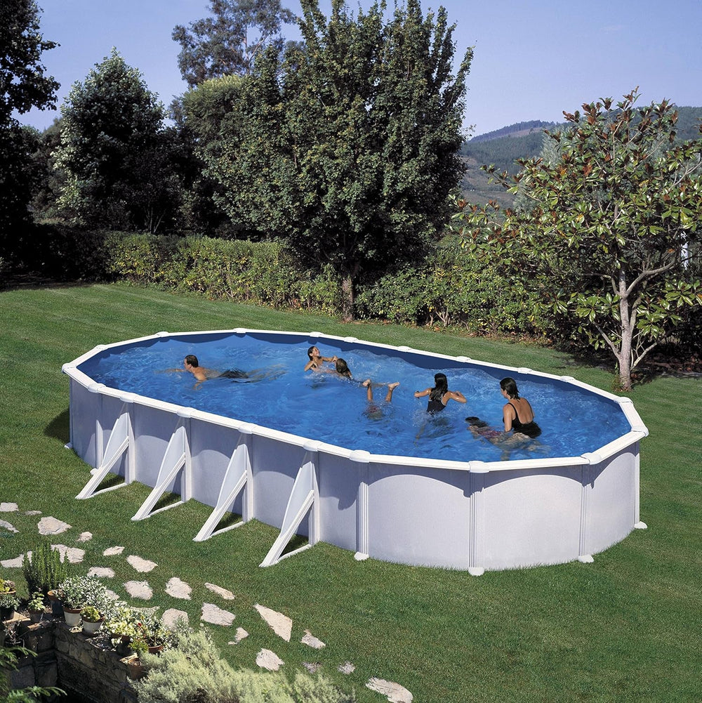 Gre FPROV500 - Căptușeală pentru piscine ovale, 500 x 300 x 120 cm (lungime x lățime x înălțime), sistem de agățare, albastră