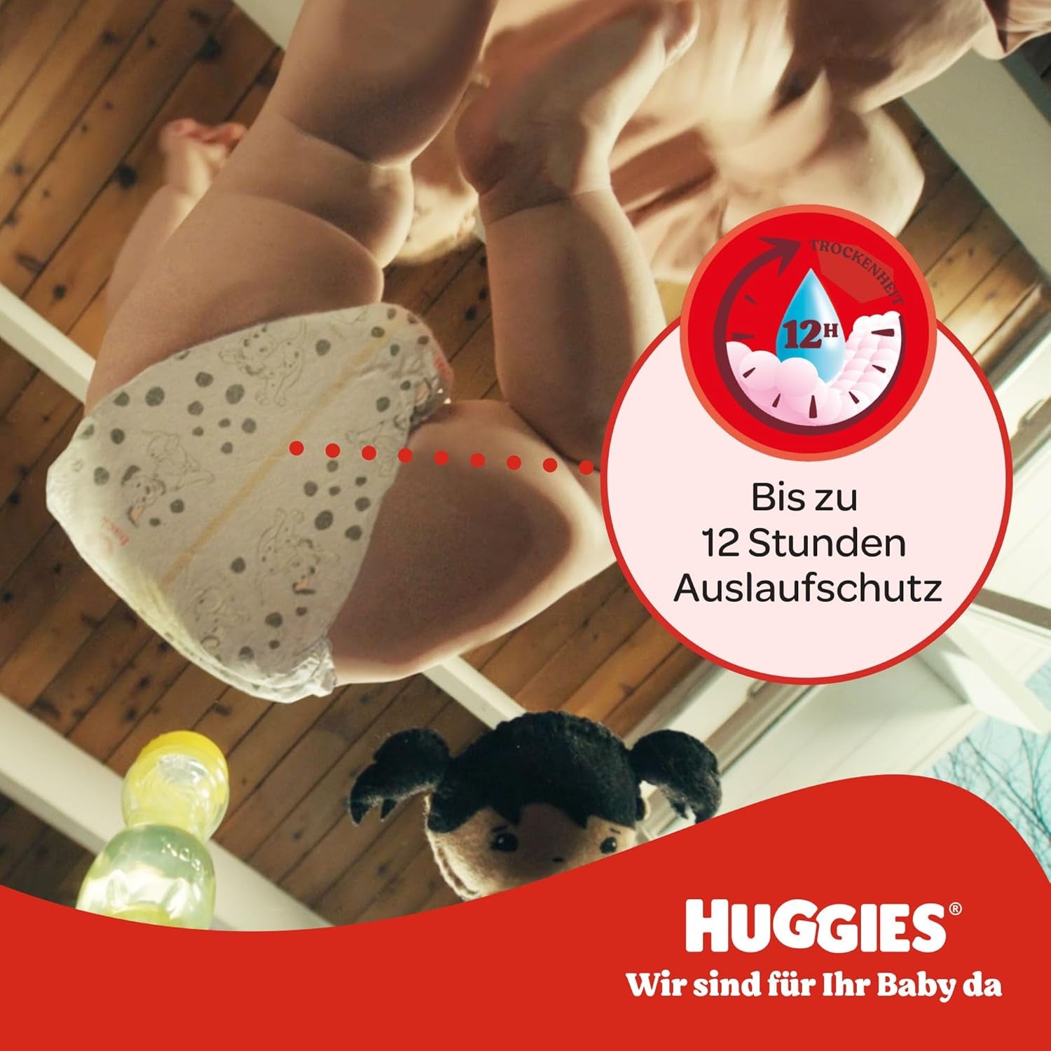 Huggies Little Movers Disney Pantalon, taille 6, 96 pièces (2 x 48), boîte mensuelle