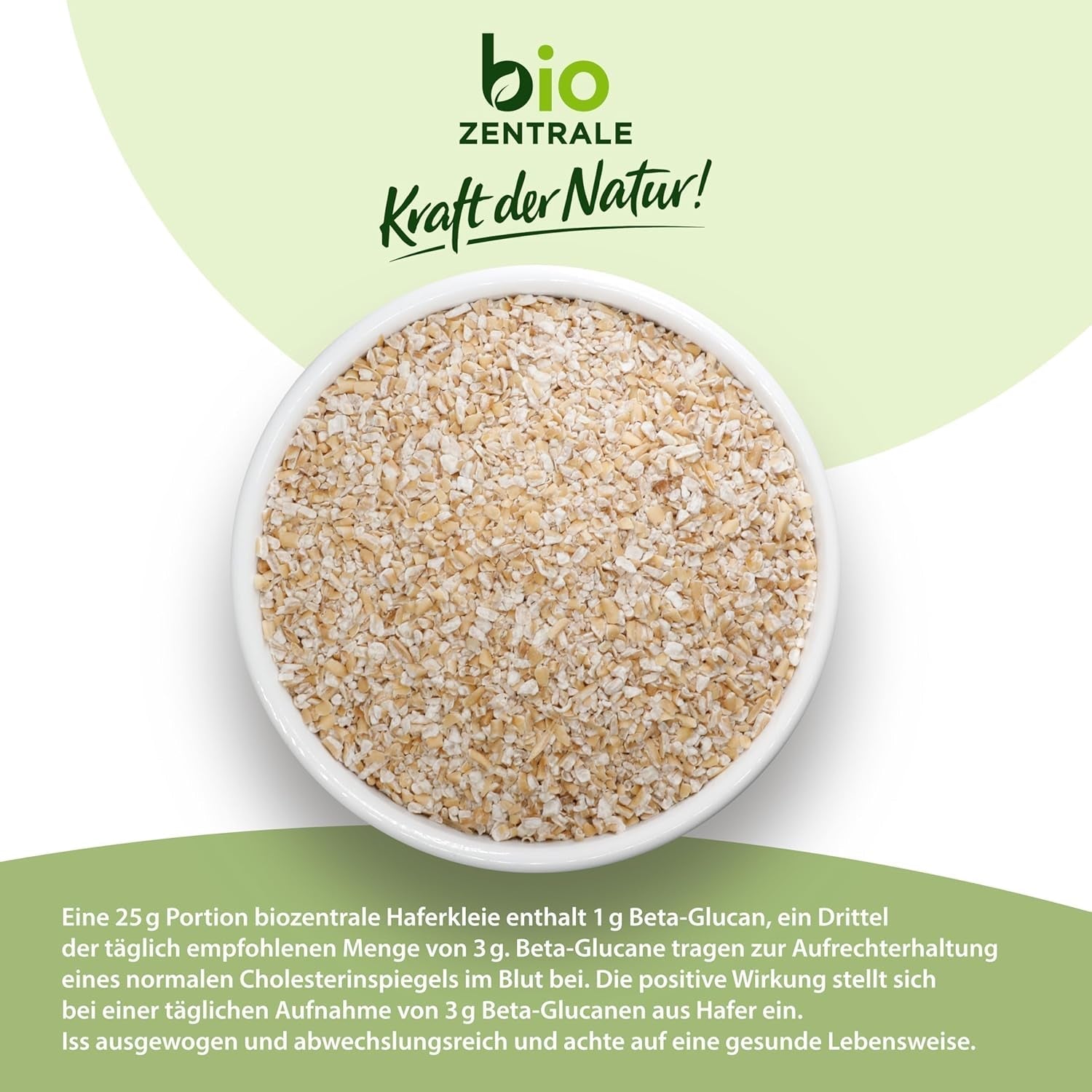 Biozentrale Bio Haferkleie 1Kg | Vorteilspack | Ballaststoffreiche Proteinquelle | Von Natur Aus Vegan | Aus EU Landwirtschaft | Zuckerarm Cereale Naty Shop