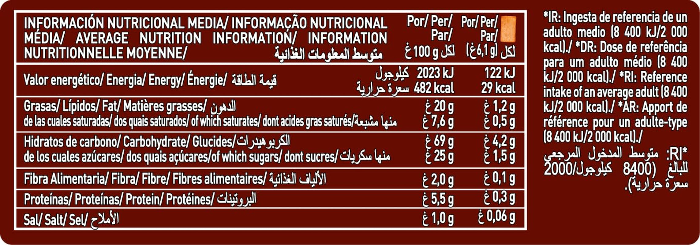 Cuétara Napolitanas avec une délicieuse touche de cannelle, 500 g