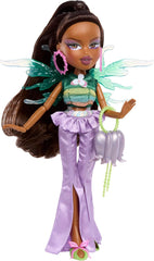 Bratz Fashion Pixiez Sasha Doll - Fantastique poupée de collection avec de la vraie mode et des accessoires, des ailes qui se transforment en bague