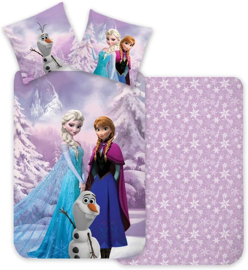 Literie, La Reine des Neiges, coton, réversible, Elsa, Anna et Olaf Literie - enfants Naty Shop Default Title
