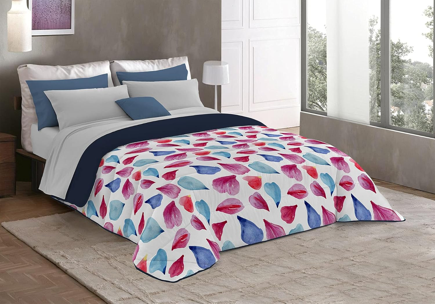 Fantasy T-Fa-Hypnotic-1P Couette d'hiver, Microfibre, Hypnotique, 170X260Cm Couettes et couettes Naty Shop Petali 260X260 Cm