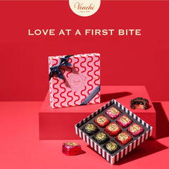 Venchi - Boîte de 9 Chocolats Assortis, 175g, Sans Gluten, Sans Colorants ni Conservateurs Artificiels, Idée Cadeau Saint Valentin
