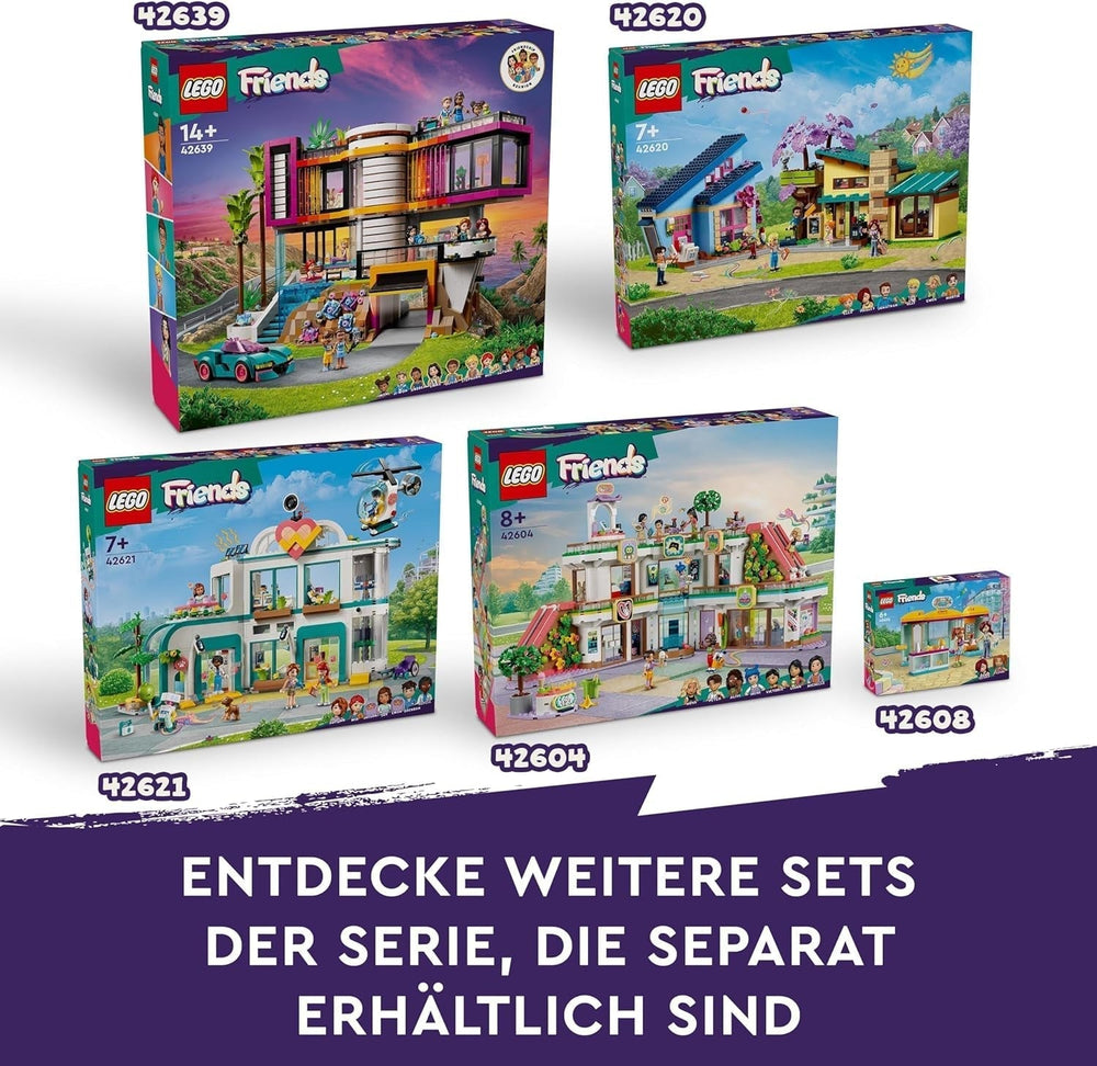 LEGO Friends Ensemble de construction de magasin de mode vintage pour enfants avec magasin de jouets, figurines et chat, modèle de jeu de rôle pour le développement socio-émotionnel, cadeau pour filles et garçons de 6 ans 42614 Jeux de construction Besuche den LEGO-Store