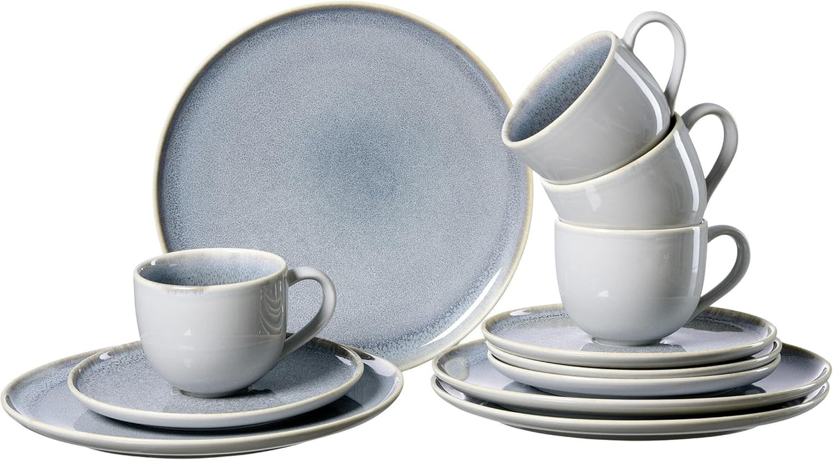 Ritzenhoff & Breker Skagen Stone service à café, 12 pièces, gris-bleu