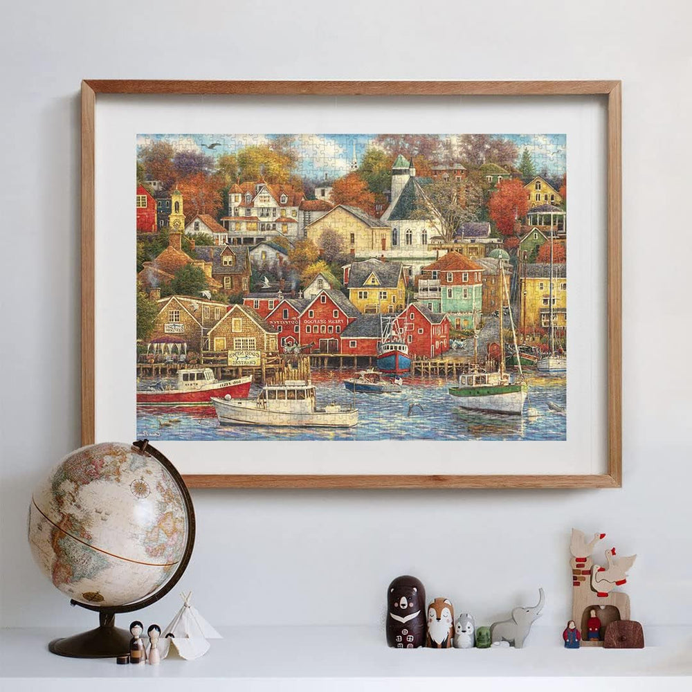 Clementoni - 31685 Collection Puzzle - Good Times Harbor - Puzzle 1500 pièces à partir de 14 ans, puzzle adulte avec objets cachés, jeu d'adresse pour toute la famille, Medium Puzzle Naty Shop