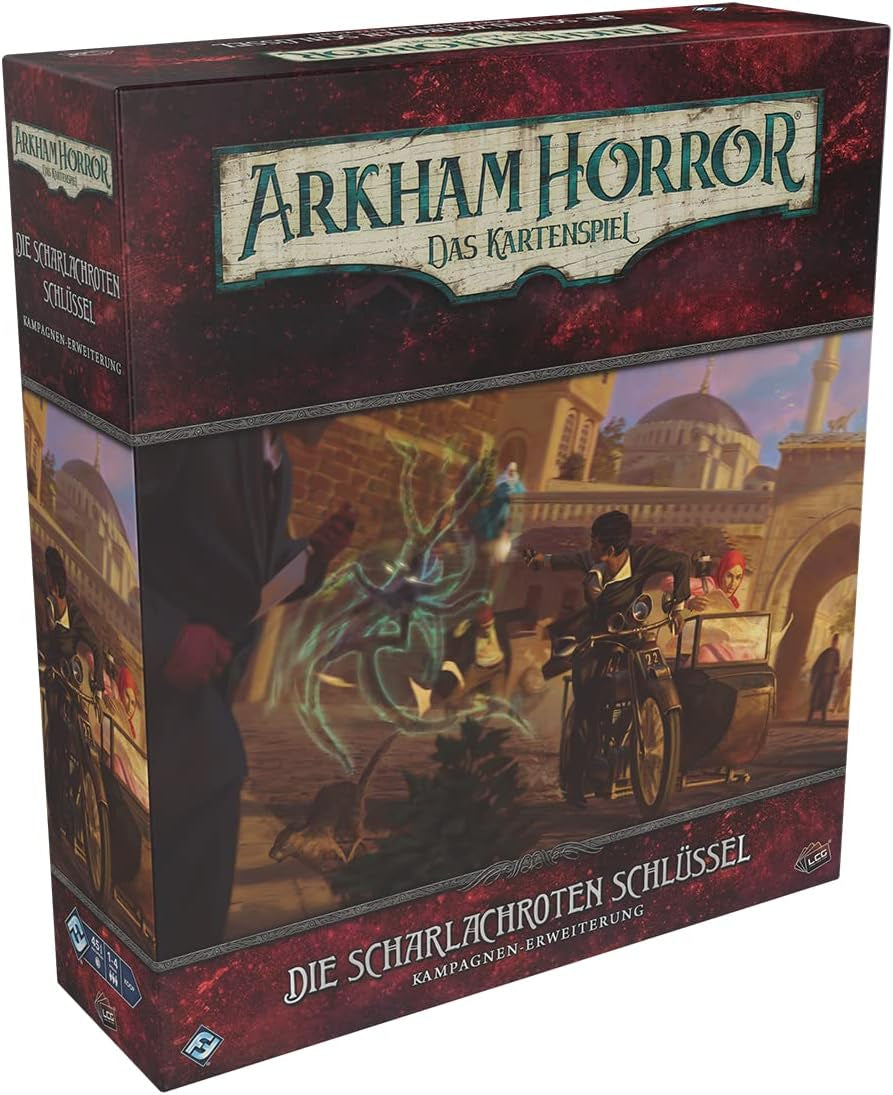 Fantasy Flight Games, Arkham Horror : LCG, jeu de base, jeu expert, jeu de cartes, 1 à 4 joueurs, à partir de 14 ans, 45 minutes et plus, allemand, multicolore, coloré