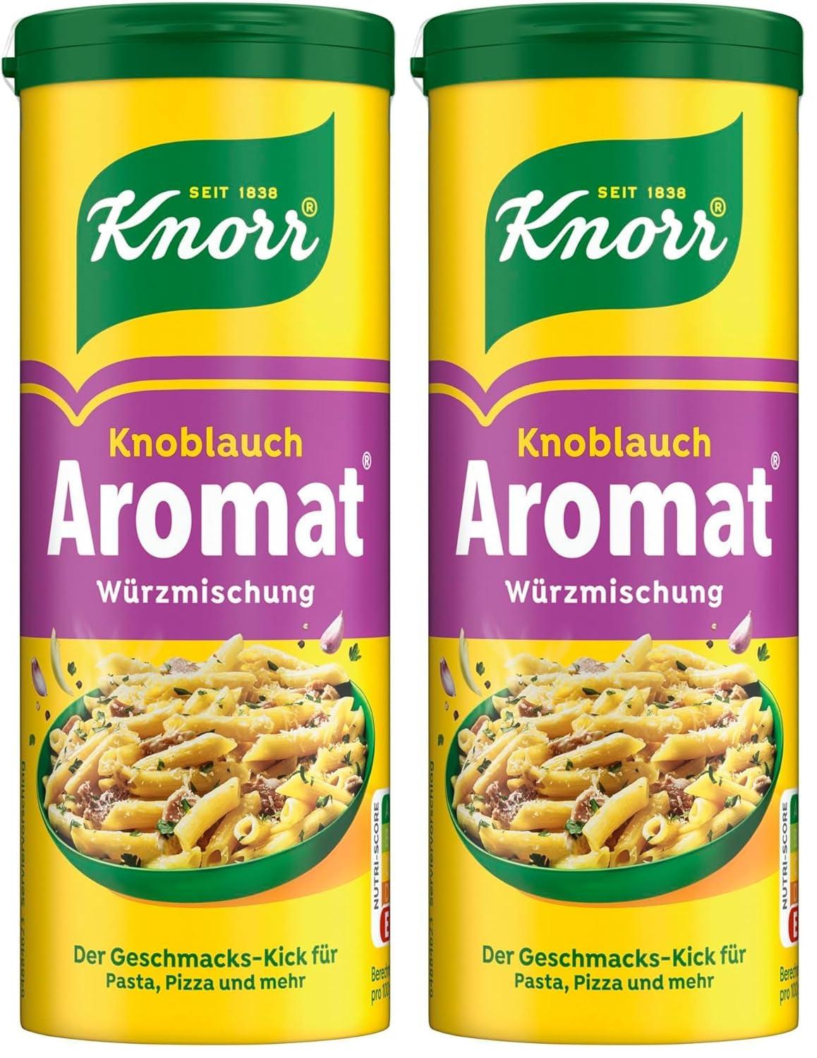 Knorr Würzmischung Garlic Aromat für schnelle Gerichte zum Würzen und Verfeinern von Pasta, Pizza, Gemüse and more 90 g