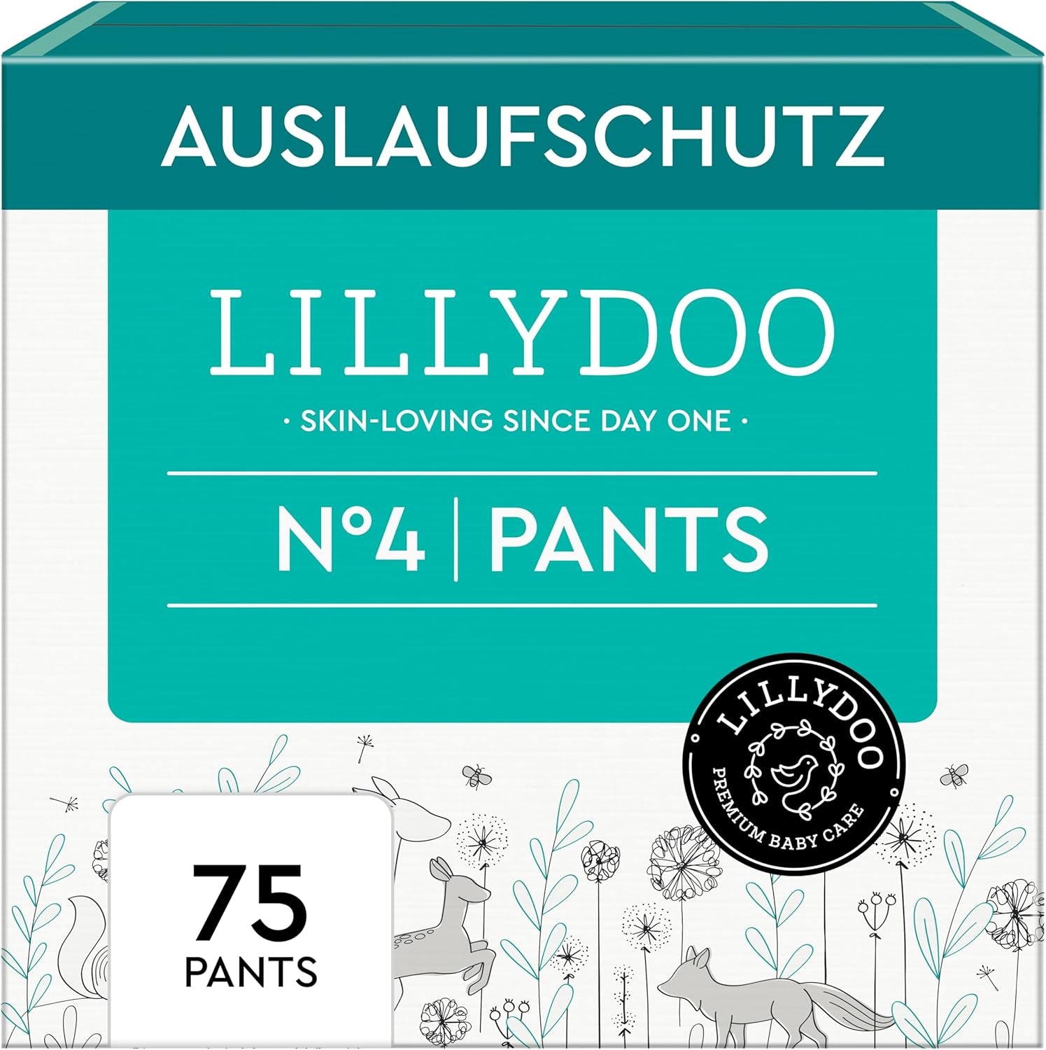 LILLYDOO Pantalons respectueux de la peau Taille 5 (12-17 kg) Boîte mensuelle (105 pièces)