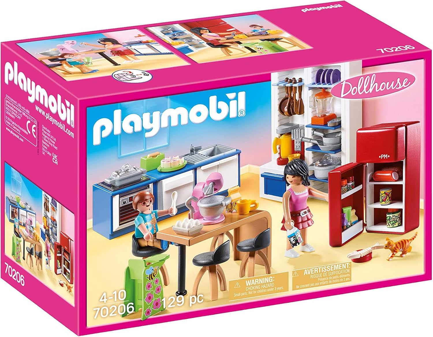 Maison de poupée PLAYMOBIL 70209 Chambre de jeunesse avec figurine fille et accessoires, à partir de 4 ans Maisons de poupées Naty Shop Cuisine