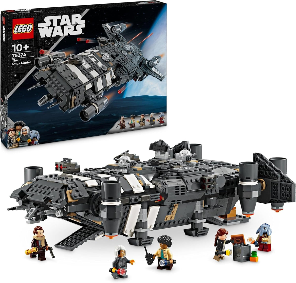 LEGO Star Wars : Skeleton Crew Onyx Cinder Vaisseau spatial à 5 personnages à construire et à collectionner pour garçons et filles, idée cadeau pour les fans à partir de 10 ans 75374 Jeux de construction Besuche den LEGO-Store Titre par défaut