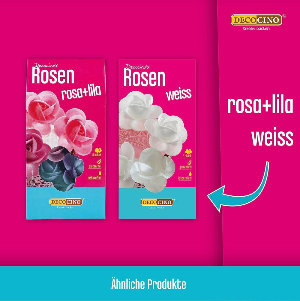 DECOCINO Oblaten-Blumen Pastel - Essbare Blüten Aus Esspapier, Ideal Zum Dekorieren Von Hochzeits-Torten, Geburtstags-Kuchen, Cupcakes Uvm. Vernis et Décor Naty Shop