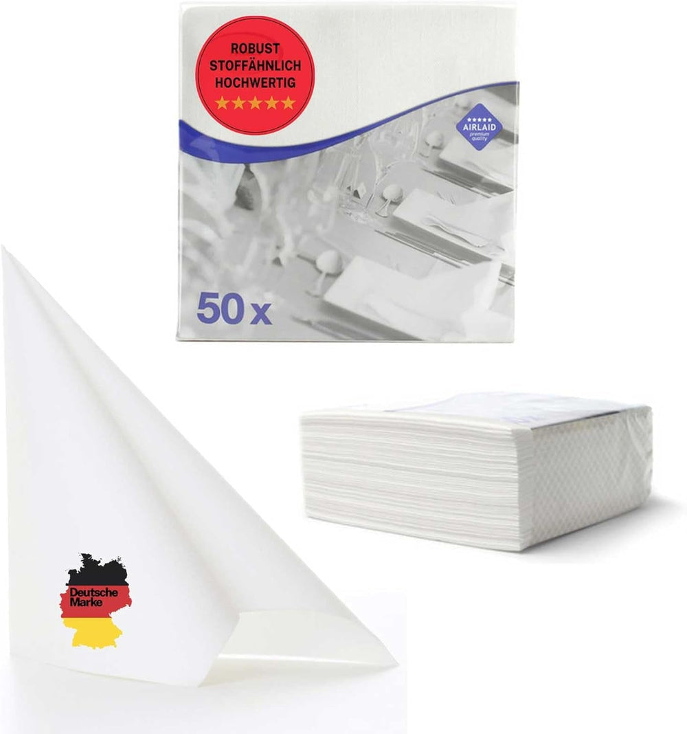 50 Serviettes Aroba Airlaid Aspect Textile 19 COULEURS 40X40 Cm 1/4 Pli Serviettes de Mariage Aspect Textile de Haute Qualité pour Anniversaires Hôtel Restauration Vacances Noël Mariage Rose