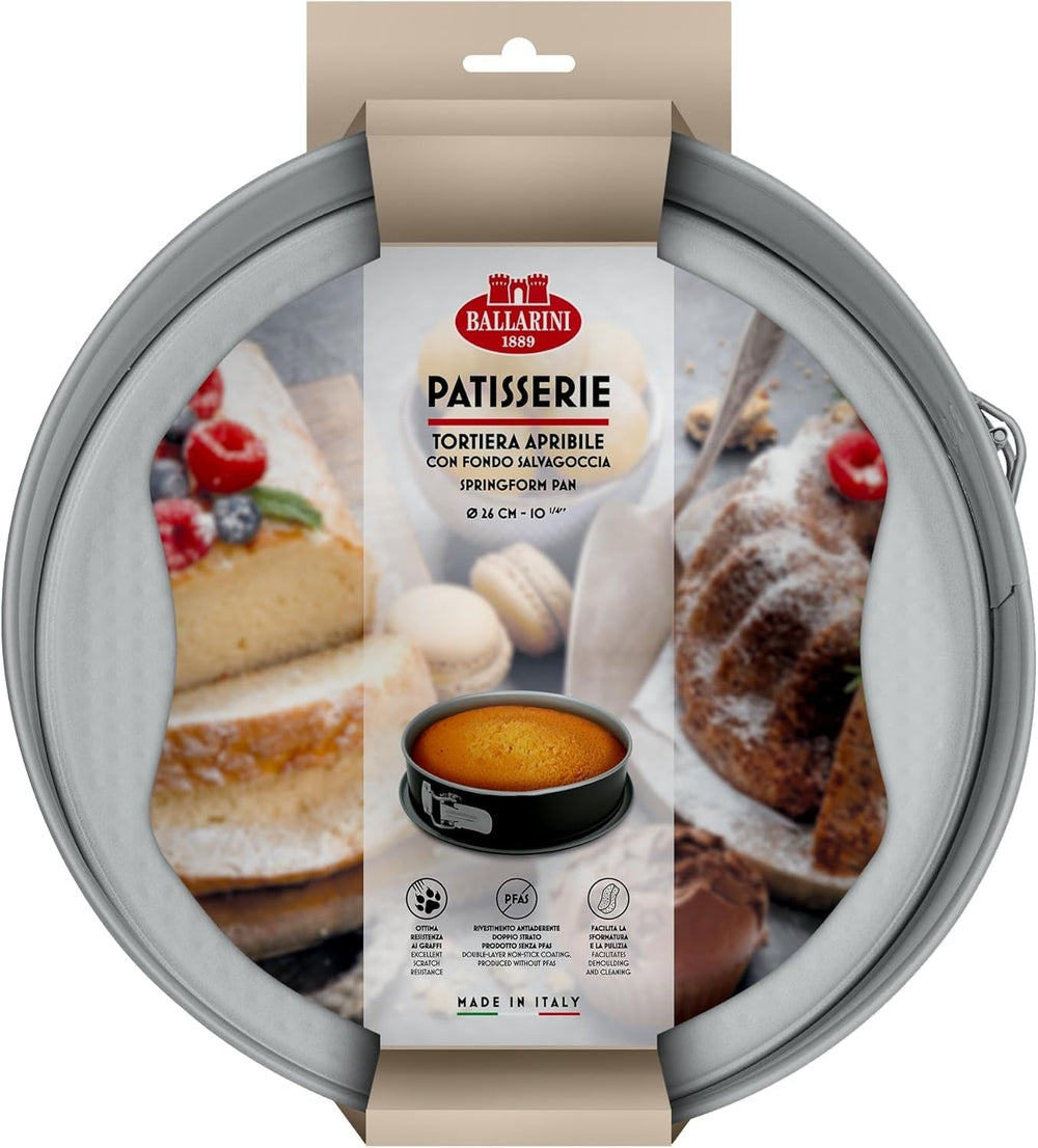 Ballarini, Plat à pâtisserie, différents modèles Moules et plaques à pâtisserie Naty Shop Grey Spring Moule à gâteau avec fond anti-goutte 26 cm