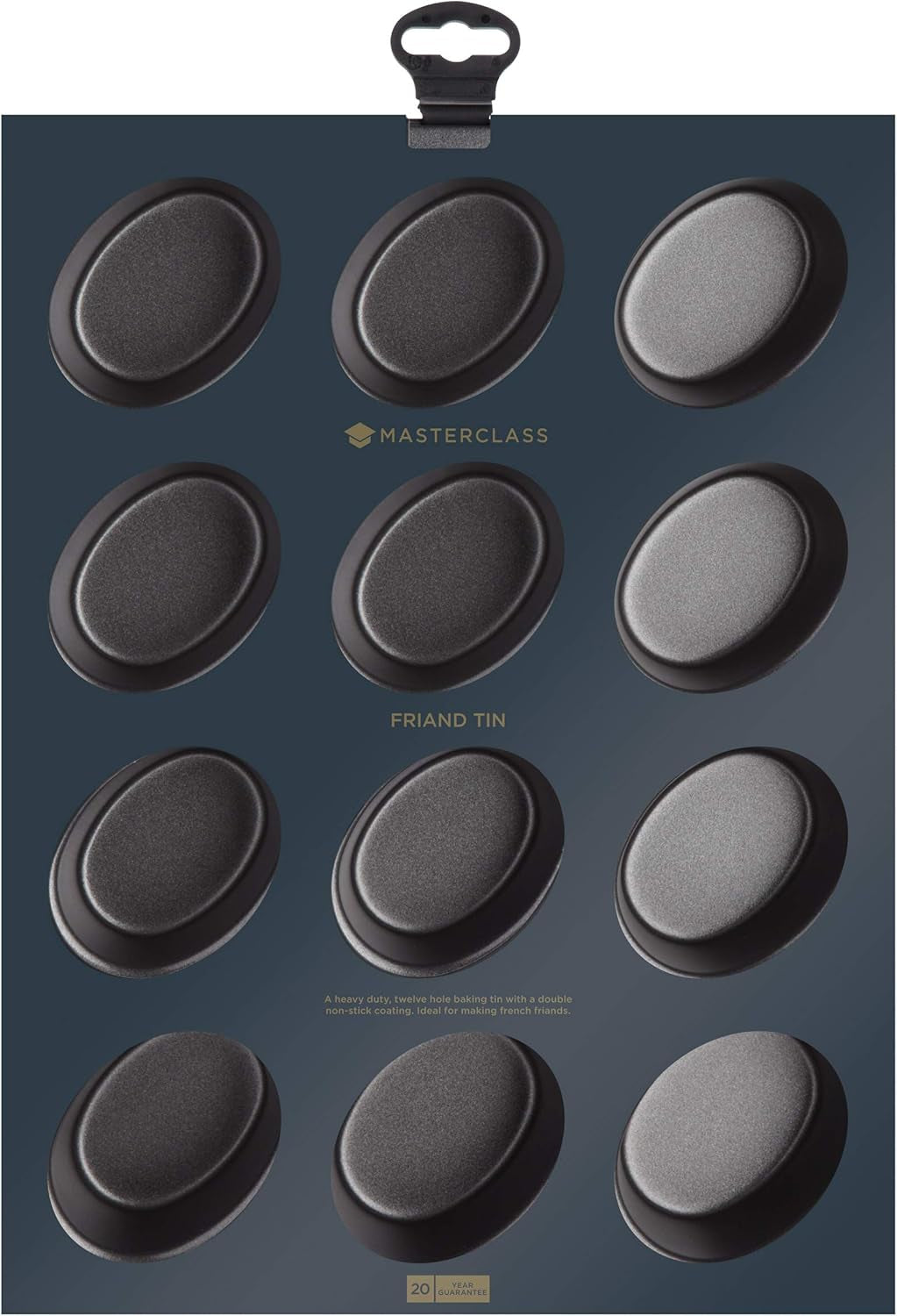 Poêle à Friand Masterclass - 12 Trous, Grau Moules et plaques à pâtisserie Naty Shop