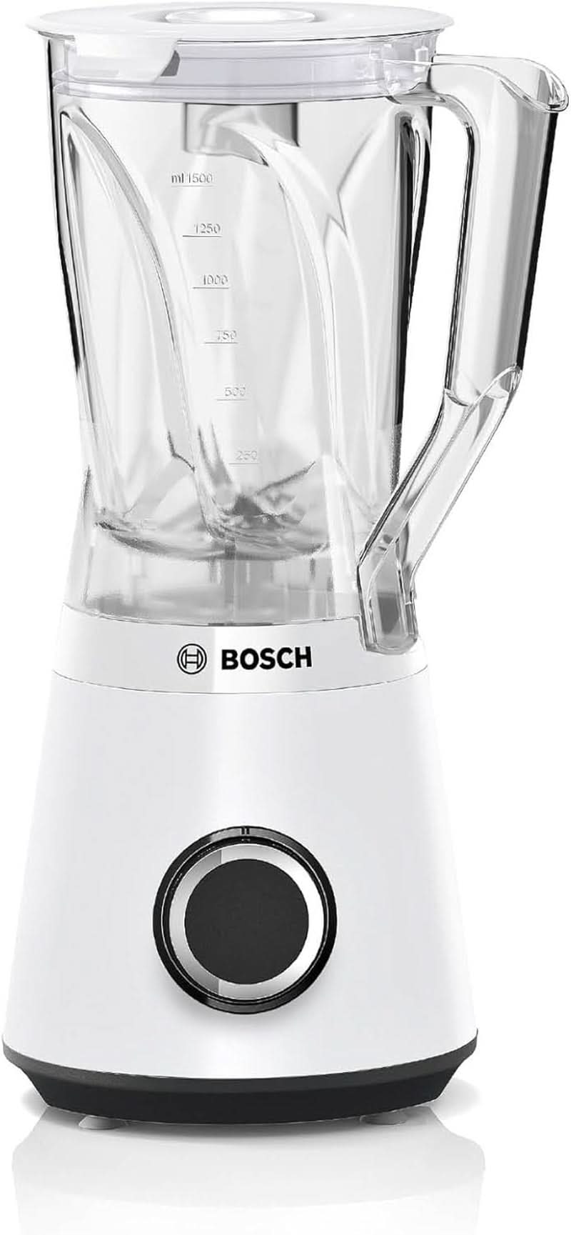 Batteur sur socle Vitapower série 4 MMB6141W, haute puissance en acier inoxydable, 1,5 L Tritan-Mixbehälter, Spülmaschinengeeignete Teile, 30 000 U/Min, 1200 W, blanc mère et enfant Naty Shop