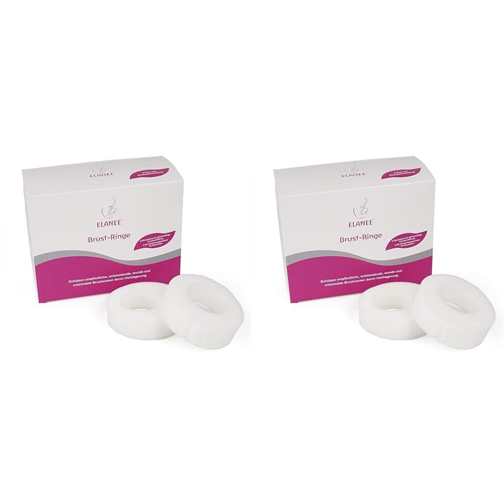 ELANEE Brust-Ringe, Schutz Der Brustwarze Bh-Kontakt Durch Hohllagerung, Ideal Bei Wunden, Entzündeten Brustwarzen Durch Stillen, 10 Stück (222-00) Accessoires Alimentation et allaitement Bebe Naty Shop 10 Stück (2Er Pack)