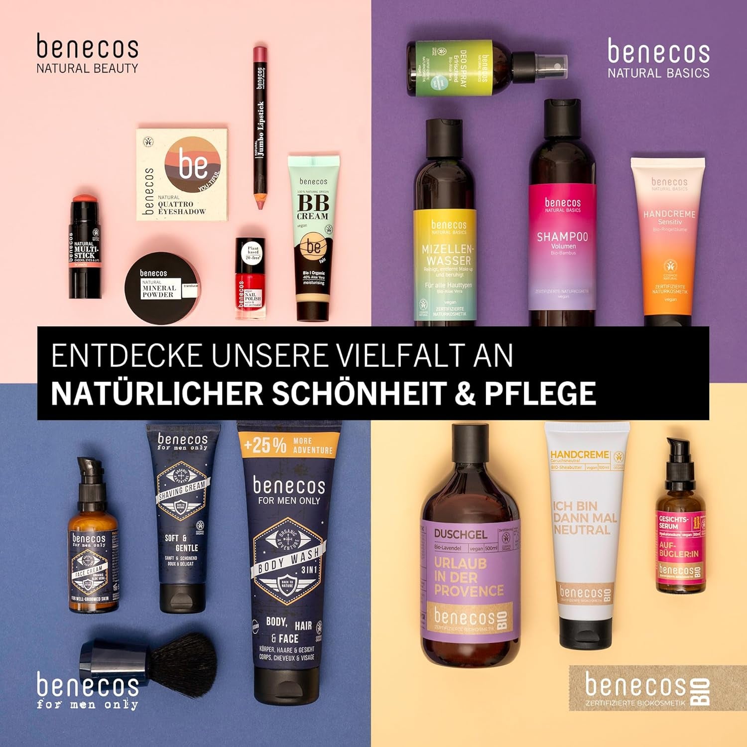 Benecos Vernis à ongles végétalien mystérieux 20 gratuits – Vernis à ongles à base de plantes – Séchage rapide longue durée – Perméable à l'eau – Enrichi en biotine – 5 ml