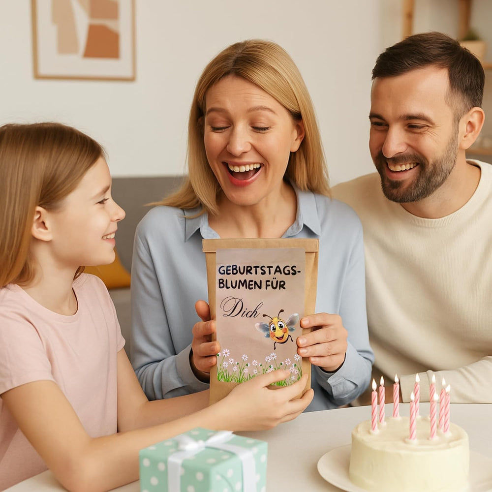 Cadeau d’anniversaire, kit de plantation de fleurs d’anniversaire, sac cadeau surprise, cadeau d’anniversaire pour femmes, graines de fleurs pour plantation individuelle