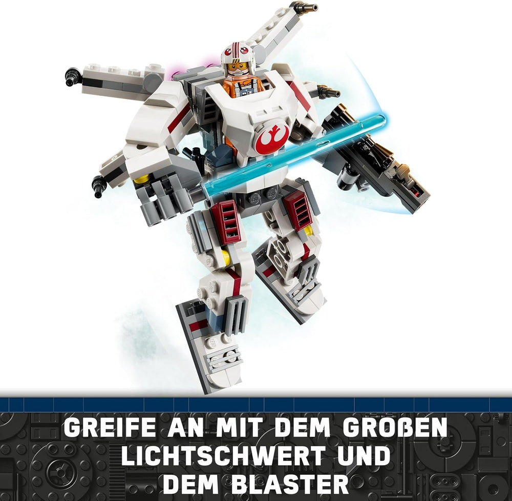 LEGO Star Wars Le X-Wing Mech de Luke Skywalker, briques à collectionner, action-aventure, idée cadeau pour garçons et filles créatifs à partir de 6 ans 75390 Jeux de construction Besuche den LEGO-Store