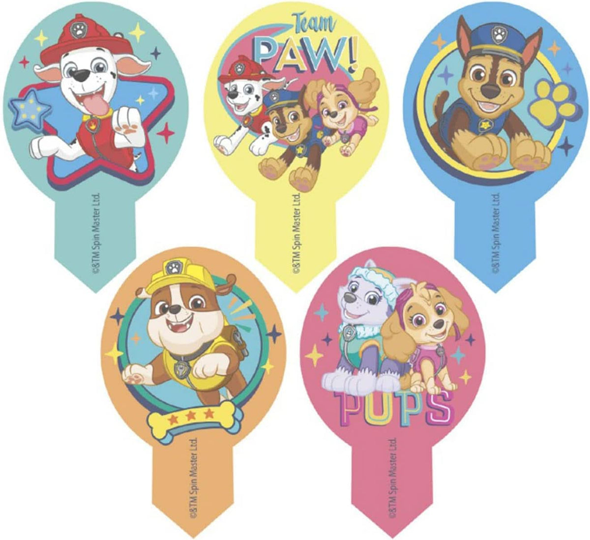 Dekora, Décorations De Gâteaux Comestibles Dekorapin Paw Patrol, 20 Gaufrettes En Papier Comestibles - 6,5 X 4 Cm Naty Shop Default Title