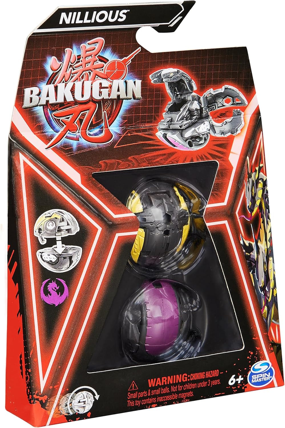 Bakugan 3.0 Core Ball 1-Pack, figurine personnalisable avec carte de personnage à collectionner, diverses variantes, à partir de 6 ans Figurines Naty Shop