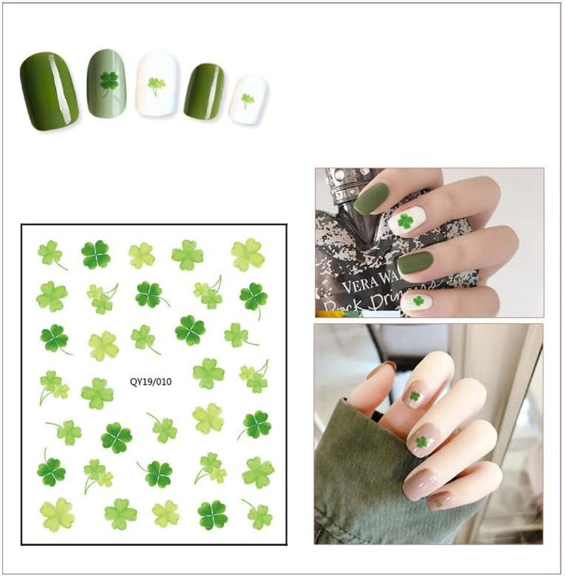 JMEOWIO Süße Nagelsticker Für Kinder 14 Blatt Nail Art Sticker Selbstklebend Nagelaufkleber Regenbogen Blumen Fruit Dekoration Nageldesign Zubehör