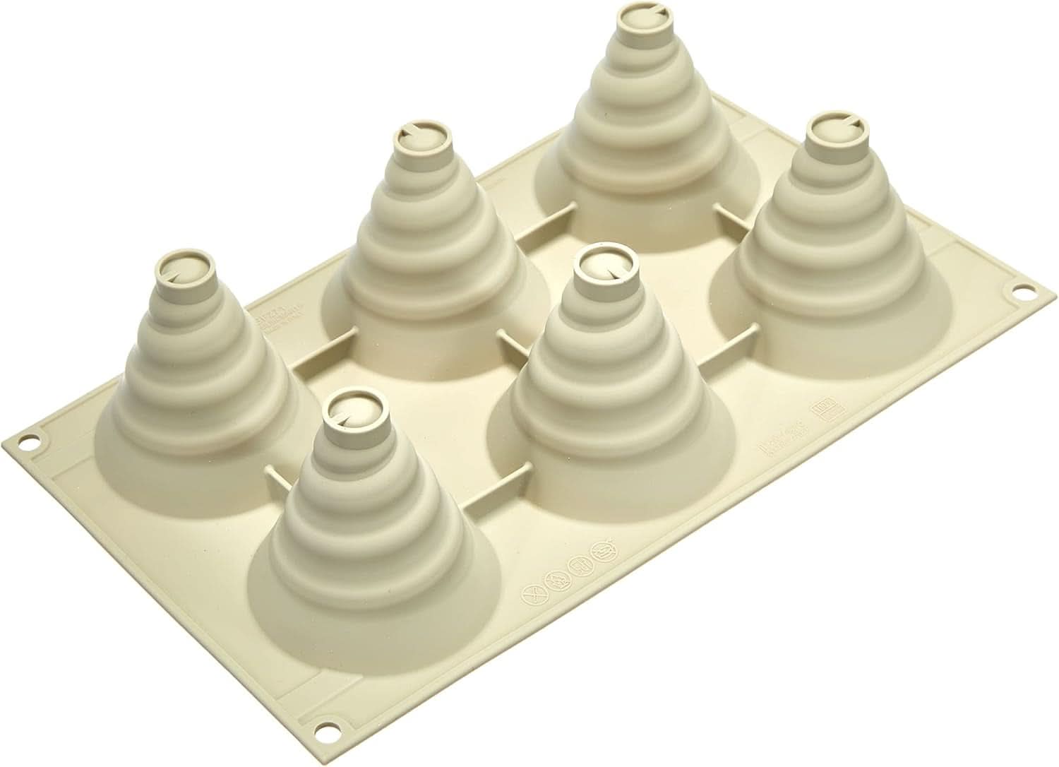 Silikomart, Moule pour gâteaux Tartufo en silicone, 8 Ports Simples, Ø 62 H 52 mm Cuisine Naty Shop Soffice Incanto