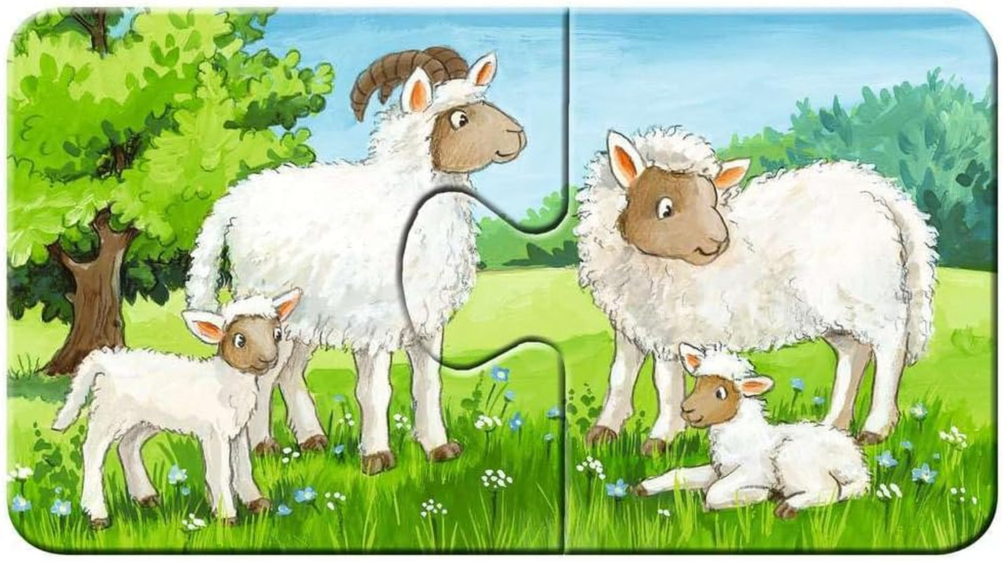 Ravensburger Puzzle pour enfants - 05072 Familles d'animaux de la ferme - Mon premier puzzle 9X2 - Puzzle pour les 2 ans Puzzle Naty Shop