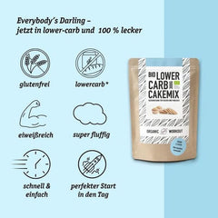 MÉLANGE À GÂTEAU À LA VANILLE FAIBLE EN Glucides - préparation à gâteau ou à crêpes biologique, sans gluten, riche en protéines Naty Shop Kitchen