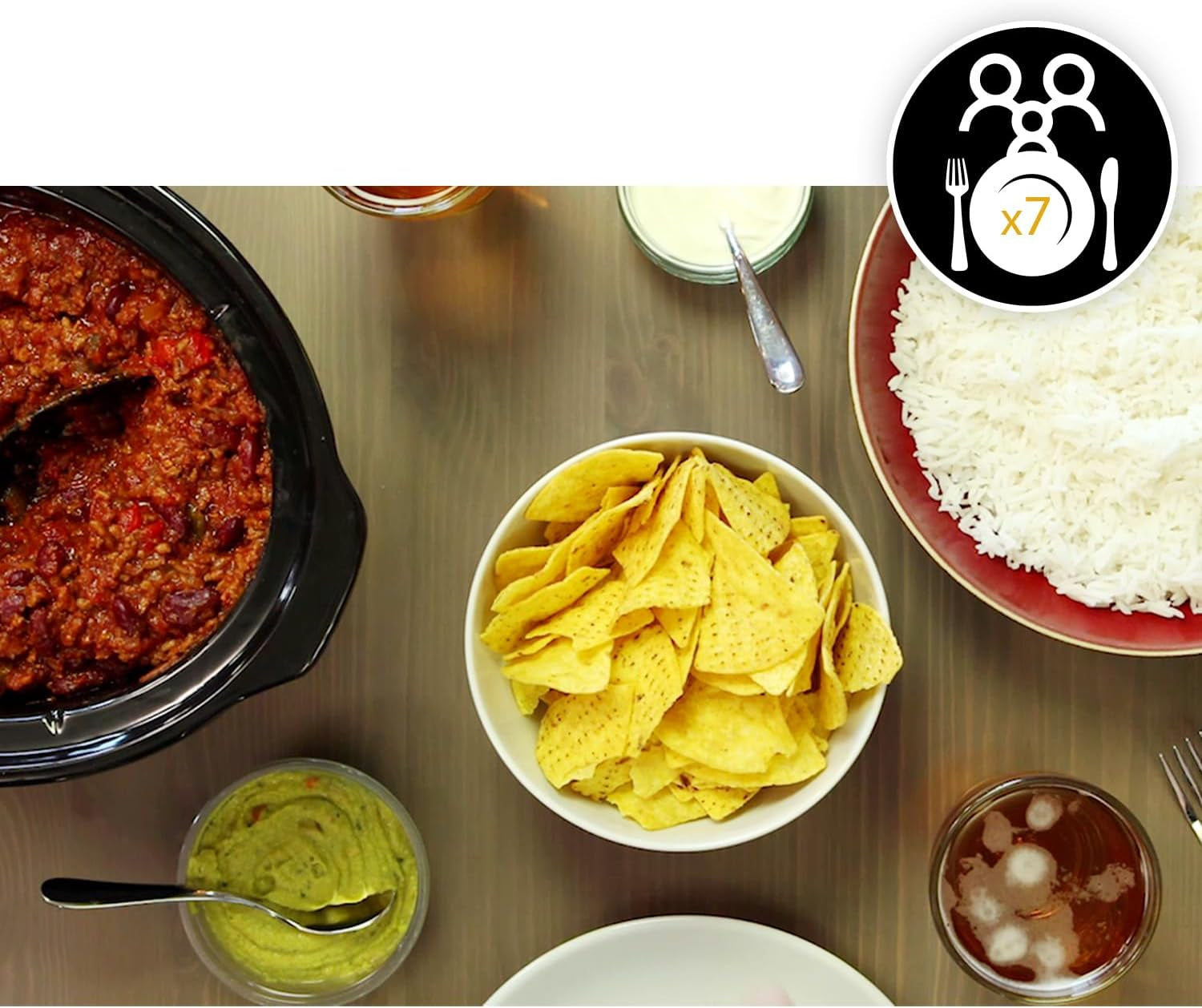 Mijoteuse, Mijoteuse électronique, 5,7 L (5-6 personnes) Mijoteuse Naty Shop