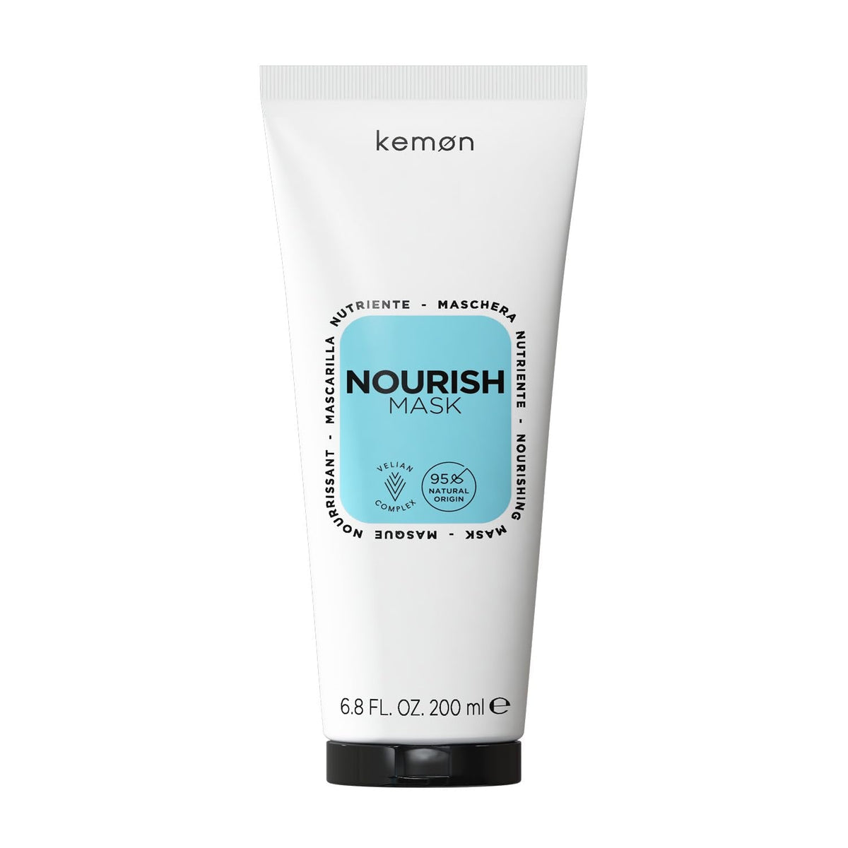 Kemon - Nourish Mask, masque nourrissant pour cheveux cassants, secs et bouclés, à base de beurre de karité, favorise le démêlage, pour cheveux doux, 200 ml Naty Shop Hair Mask Default title