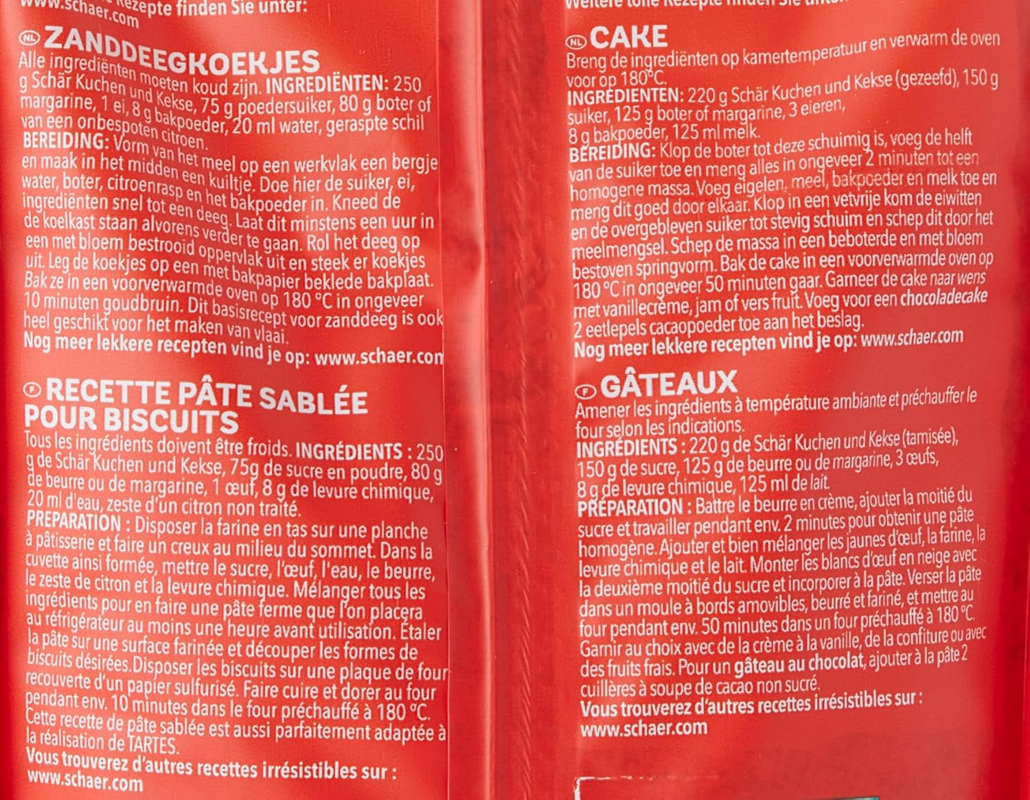 Mix C - Kuchen & Kekse Backmischung Glutenfrei 1Kg, 10Er Pack Mélange pour la pâtisserie et la cuisine Naty Shop