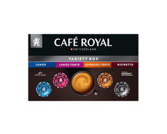 Café Royal Professional Pads, Variety Box, 40 Nespresso (R) Professional kompatible Pads für Office und Gastronomie, Rainforest Alliance zertifiziert, 100 Prozent Arabica Kaffee