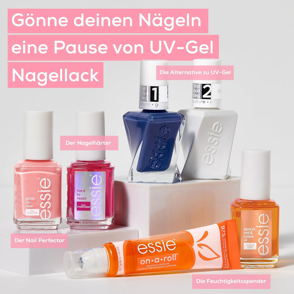 Essie Nail Rescue Kit : Huile pour ongles et cuticules parfumée à l'abricot + Vernis à ongles réparateur To the Rescue