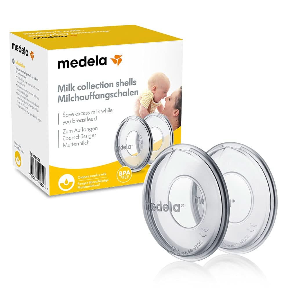 Coquilles Medela Milk Collection - BPA-, En silicone souple et flexible, Comprend 2 pcs Accessoires Alimentation et Allaitement Bebe Naty Shop