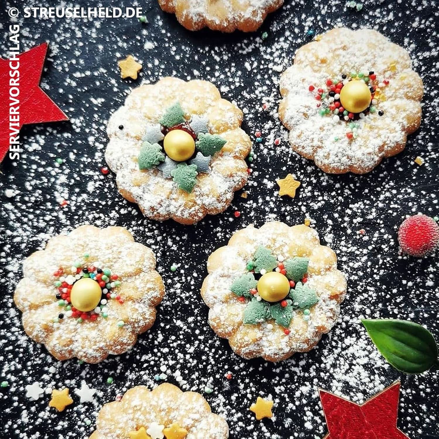 Sprinkles sur le thème de Noël, 40 grammes Sprinkles Naty Shop