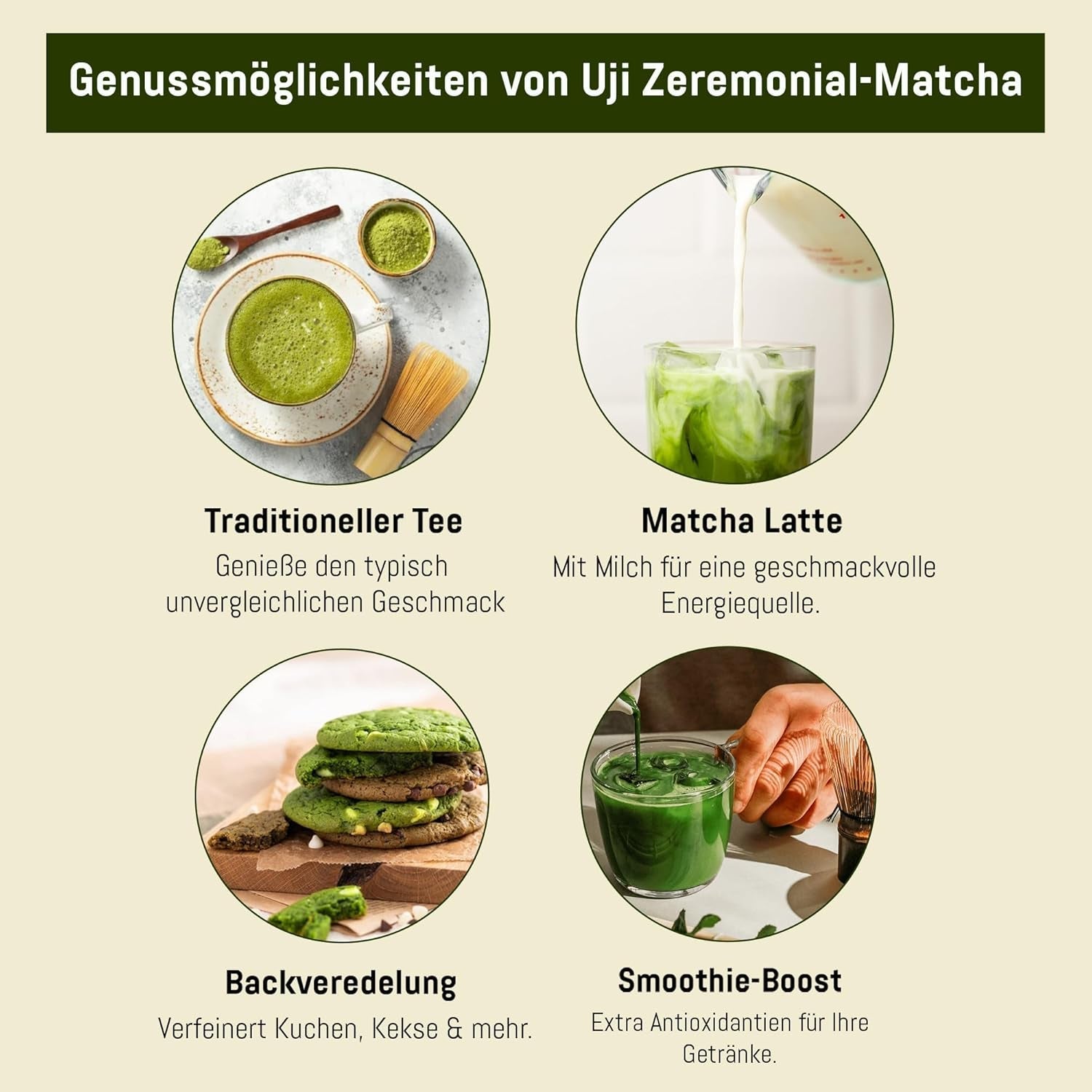 UJI de qualité cérémonielle - Boîte 30g - Bio - Matcha 100% japonais - Première récolte - Matcha pur - Moulu