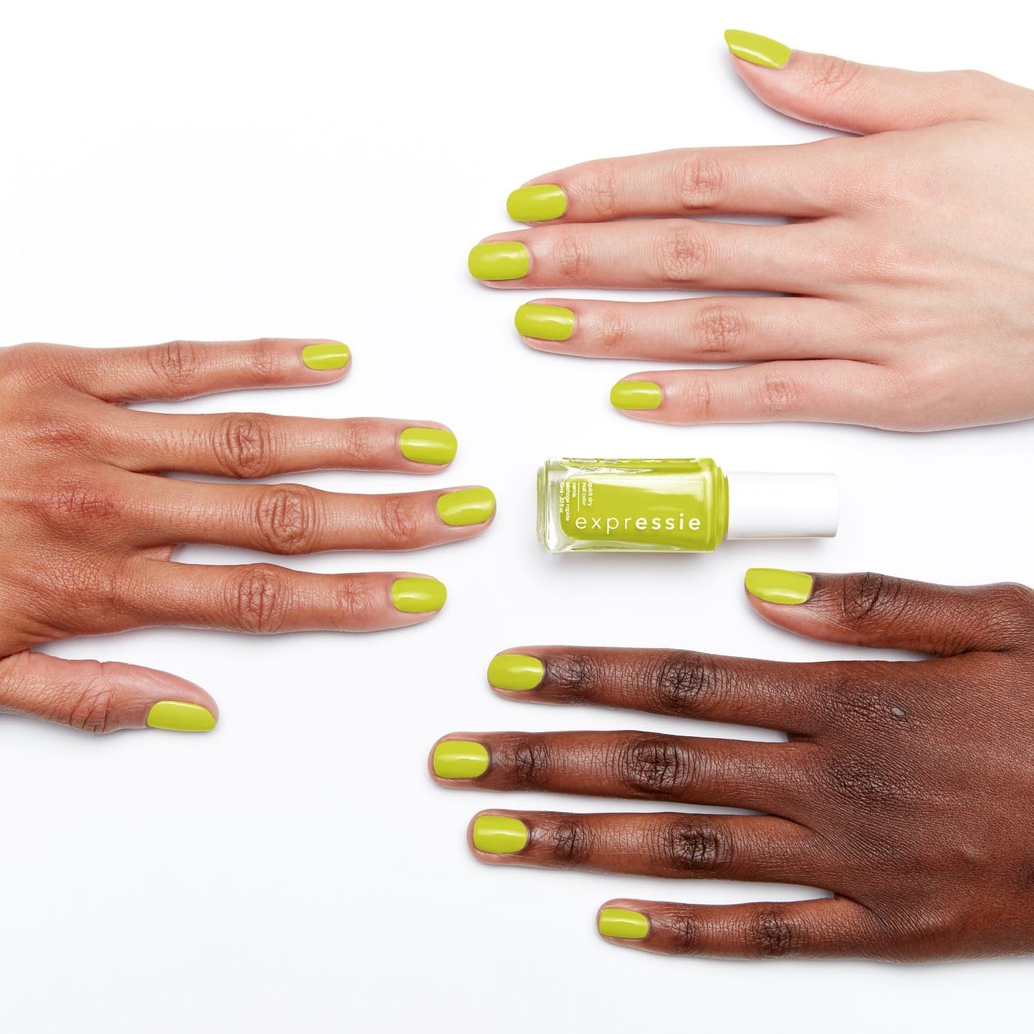 Vernis à ongles Essie à séchage rapide « expression », formule végétalienne sans ingrédients d'origine animale, n° 1. 565 moment du personnage principal, vert, 1 x 10 ml
