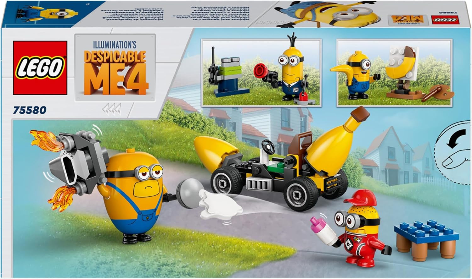 LEGO I - Simply Incorrigible 4 Minions et la machine à bananes pour I - Simply Incorrigible 4 Minions pour enfants Cadeau créatif pour garçons et filles de 6 ans 75580 Jeux de construction Beuche den LEGO-Store