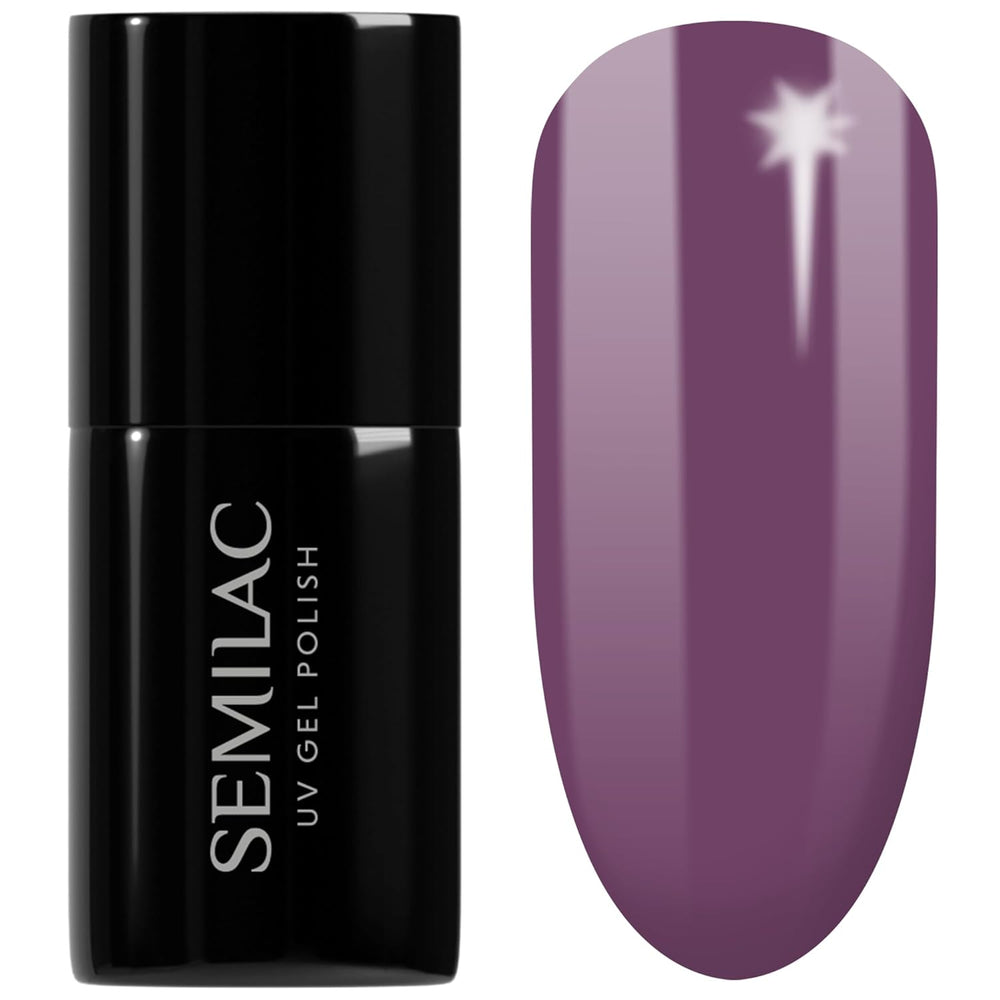 Semilac UV Nagellack Hybrid 404 Muffin aux haricots noirs 7 ml Kollektion Tastes of Fall