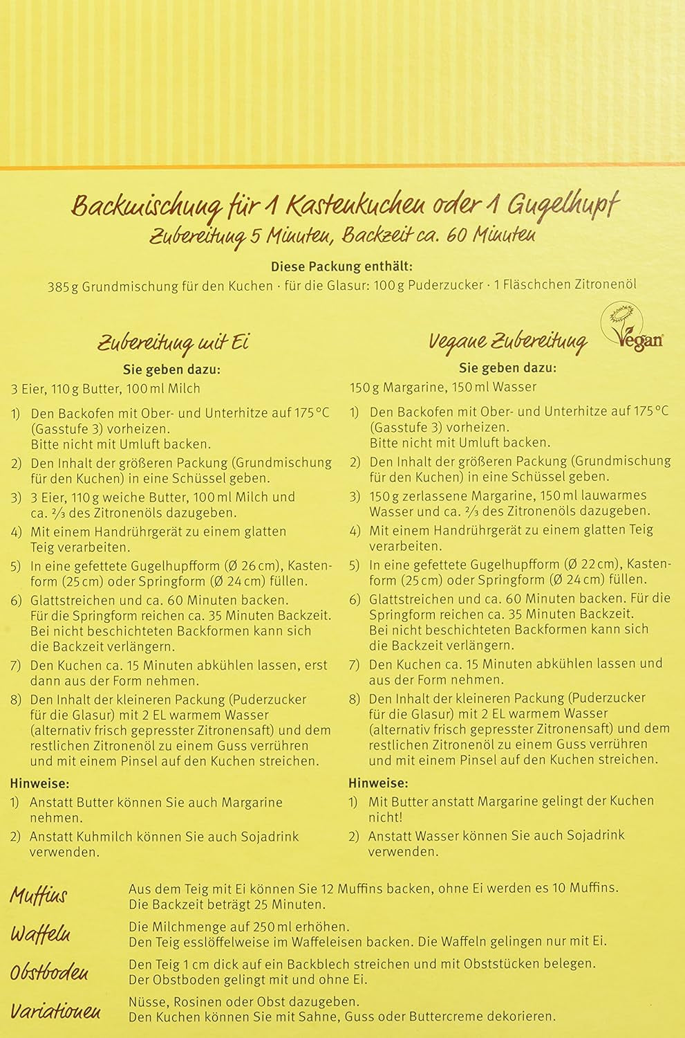 Prăjitură cu lămâie și speltă Demeter, pachet de 6 (6 x 485 g)