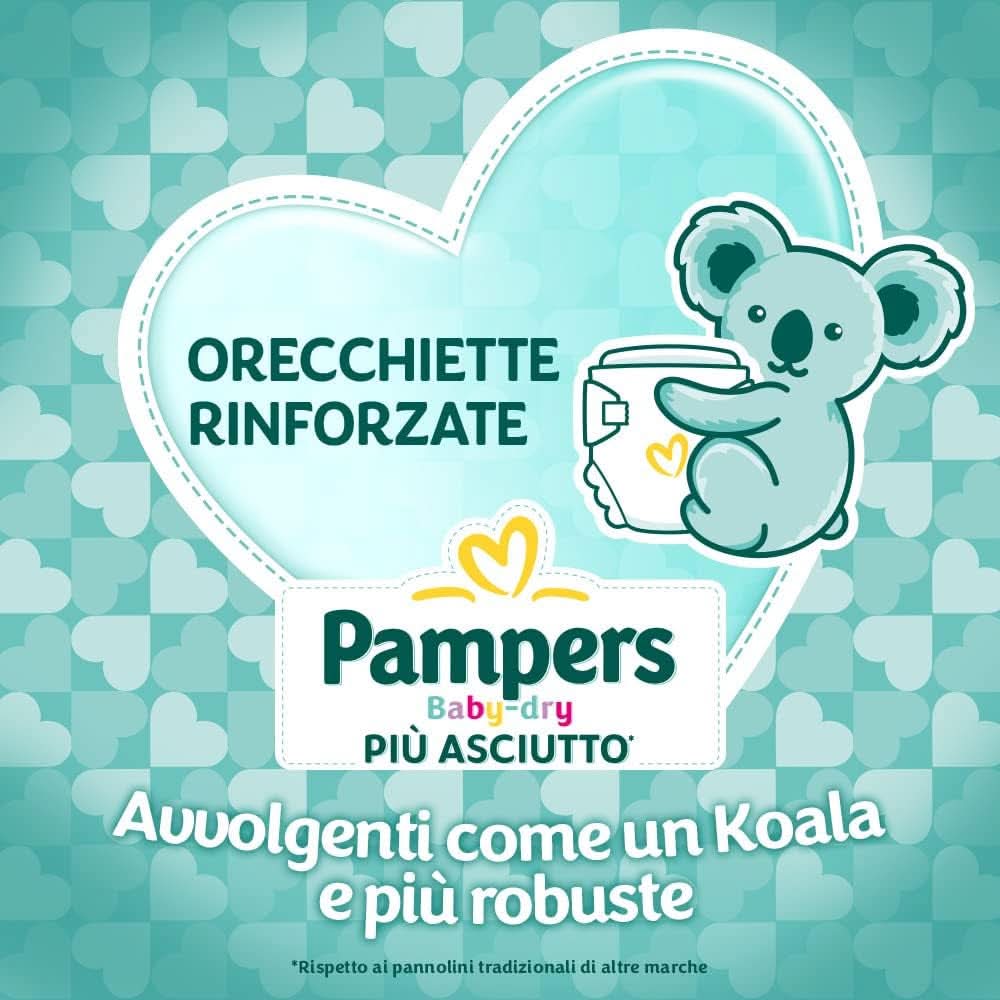 Pampers Baby Dry Junior, 176 couches, taille 5 (11-25 kg) Mère et Enfant Naty Shop